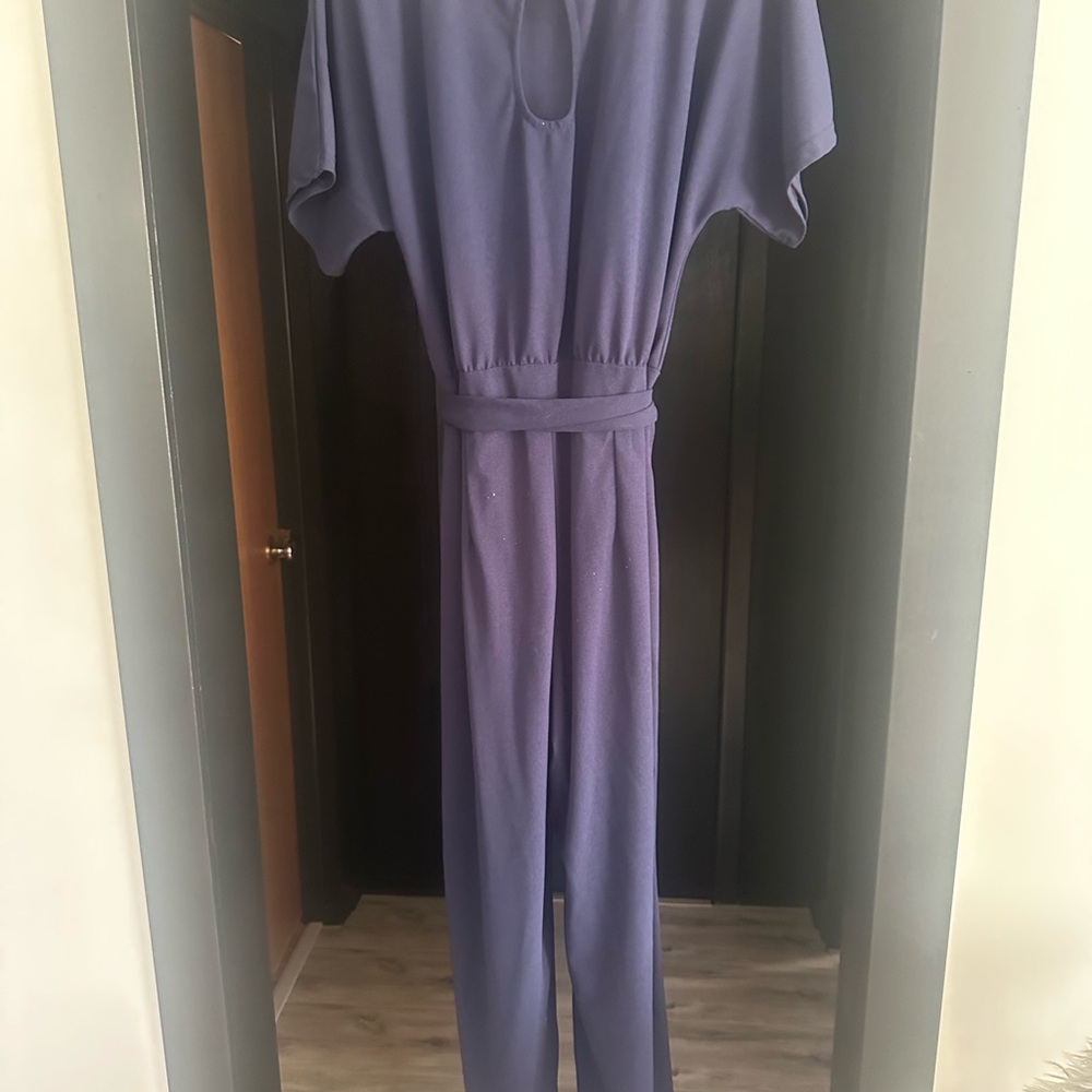 Amazon basics navy blue jumpsuit